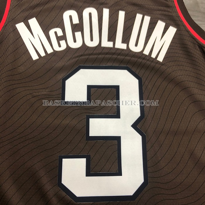 Maillot Portland Trail Blazers Cj Mccollum NO 3 Ville 2020-21 Marron